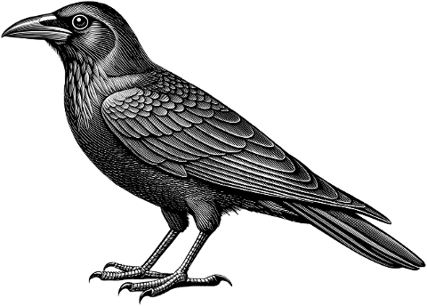 ai-generated-crow-bird-raven-9565748