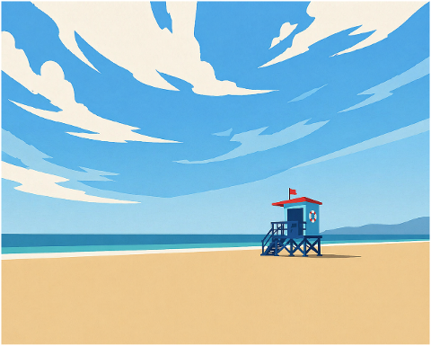 beach-lifeguard-tower-sea-10231129