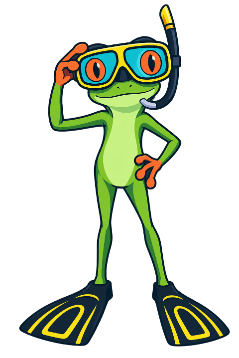 frog-snorkeling-cheerful-10465268