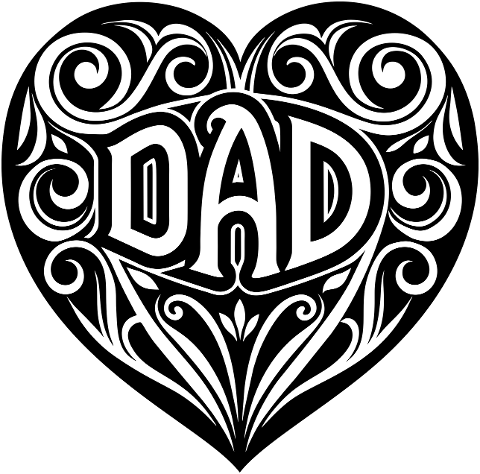 dad-heart-love-typography-father-8707303