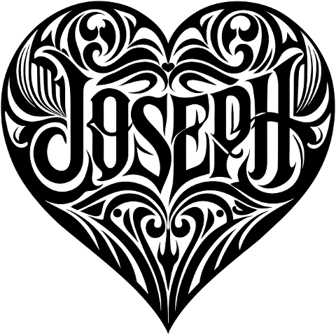 joseph-heart-love-typography-8830871