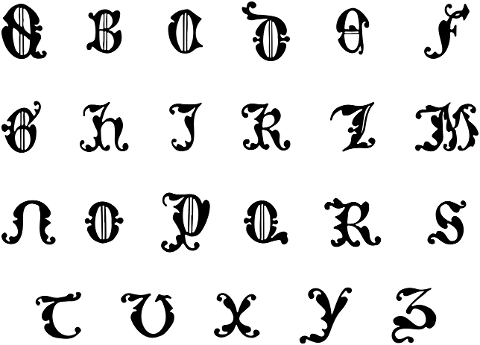 alphabet-font-line-art-english-5975286