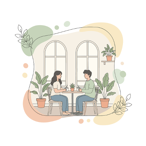 couple-at-home-illustration-10080081