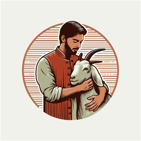 goat-animal-hug-friendship-farmer-8590719