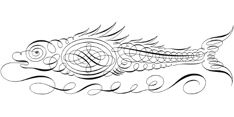 fish-animal-calligraphy-line-art-6520711
