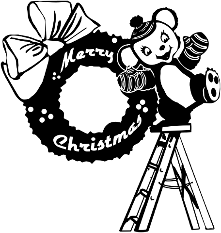 wreath-bear-christmas-silhouette-5761107