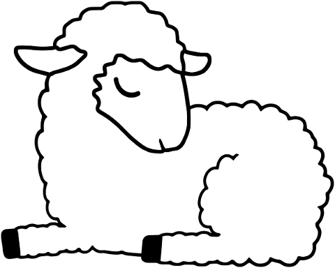 lamb-sheep-line-art-easter-lamb-4794437