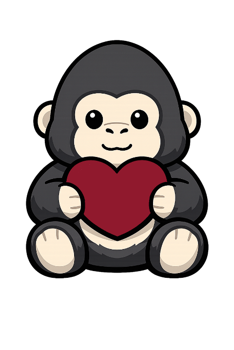 baby-gorilla-illustration-cute-animal-10080651