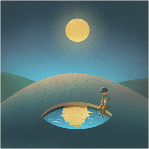 desert-lake-man-waiting-reflection-6215514