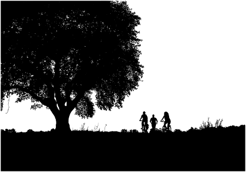 trees-biking-silhouette-landscape-6752916