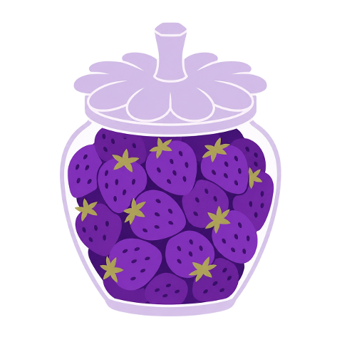 purple-strawberries-glass-jar-10453790