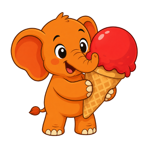 baby-elephant-mascot-ice-cream-cone-10318981