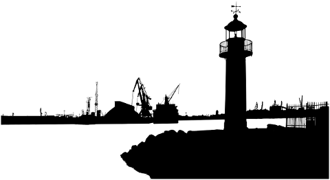 lighthouse-seaport-silhouette-7038210