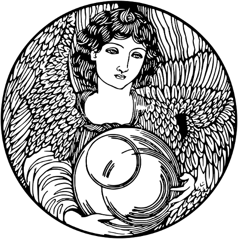 angel-drawing-line-art-bible-7166326