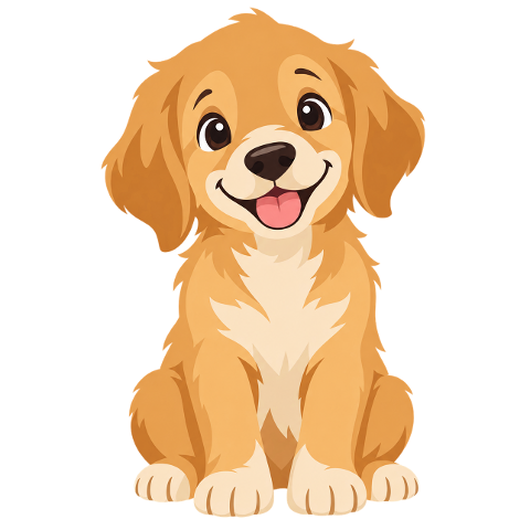 puppy-golden-retriever-cute-cartoon-10476642