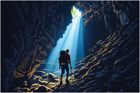 cave-exploration-hiker-silhouette-10183804