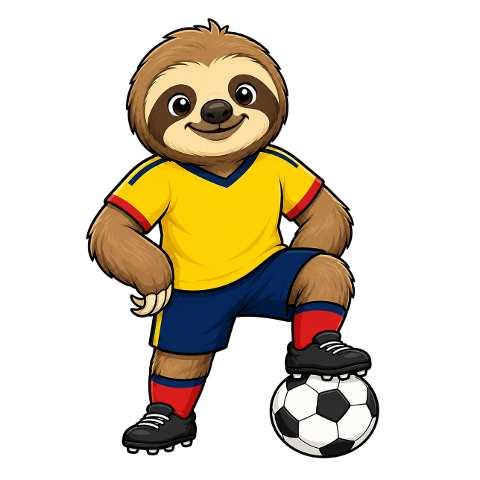 sloth-mascot-football-colombia-10334968