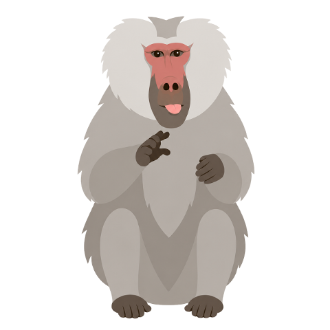 baboon-primate-monkey-mascot-cute-10353863
