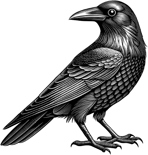 ai-generated-crow-bird-raven-9565747