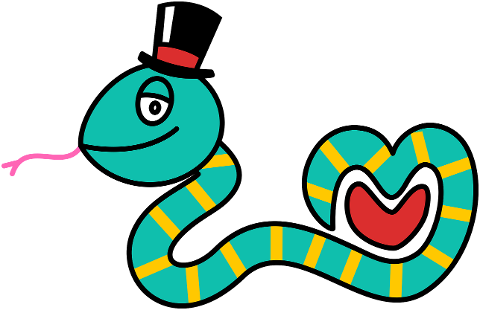 snake-reptile-heart-animal-top-hat-9352572