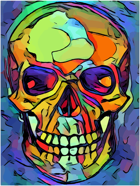 skull-rainbow-abstract-colorful-7141957