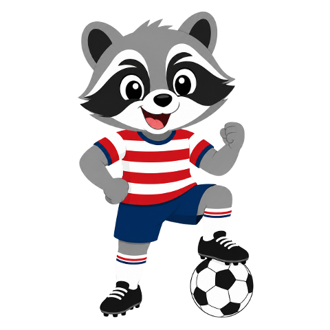raccoon-mascot-football-10341495