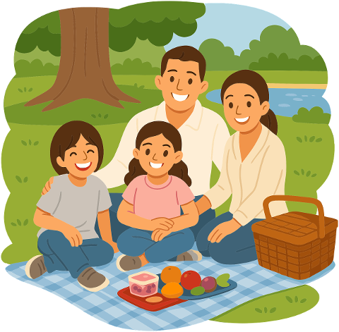 picnic-family-parents-kids-boy-9564703