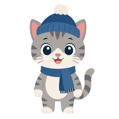 winter-cat-kitten-blue-hat-10377373