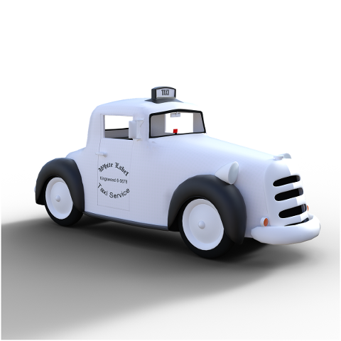 taxi-white-toy-background-4942437