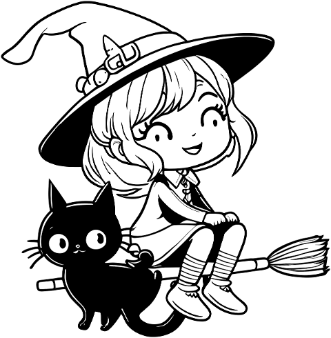 witch-magic-line-art-broom-7616934