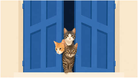 cats-animals-door-blue-door-10250326