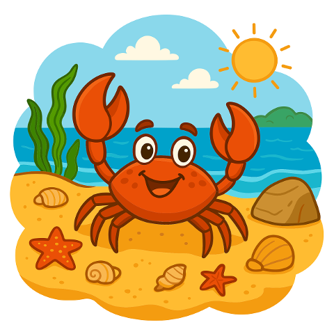 crab-cartoon-beach-sea-ocean-sand-9868441