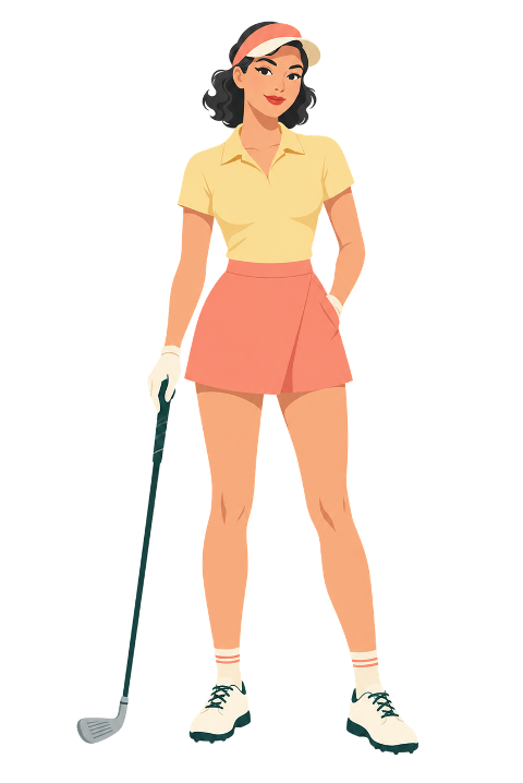 golf-woman-fashion-retro-10476638