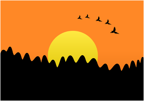 sunset-nature-sun-birds-fly-6151857