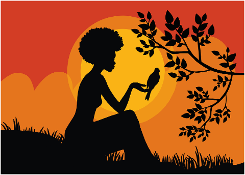 african-woman-silhouette-sunset-9244702