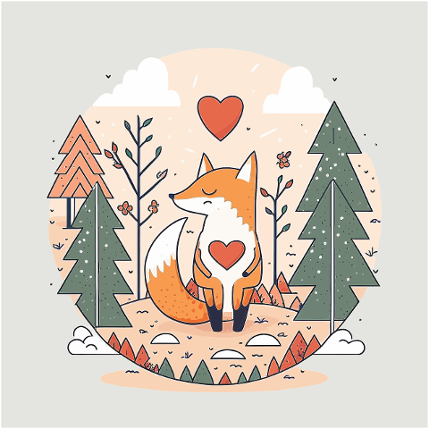 fox-little-fox-love-happy-smiling-7633557