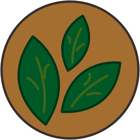 leaves-doodle-sticker-circle-boho-8437391