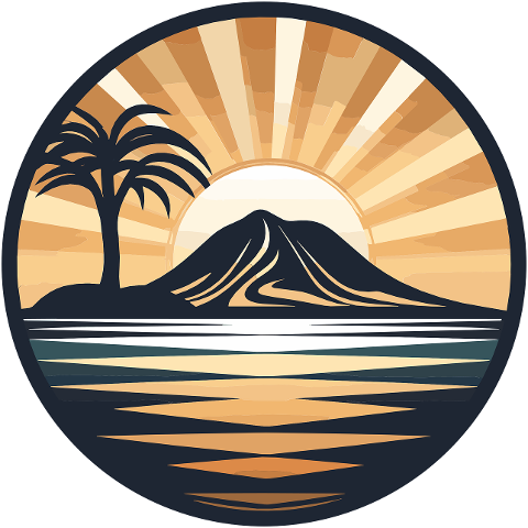 ai-generated-palm-tree-sea-sunset-8249554