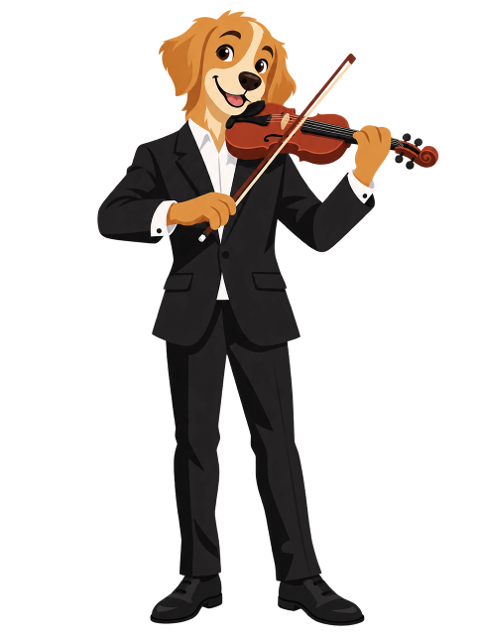 golden-retriever-dog-violin-10486691