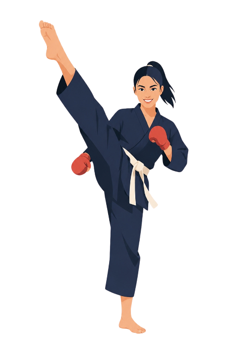 female-martial-arts-high-kick-10465483