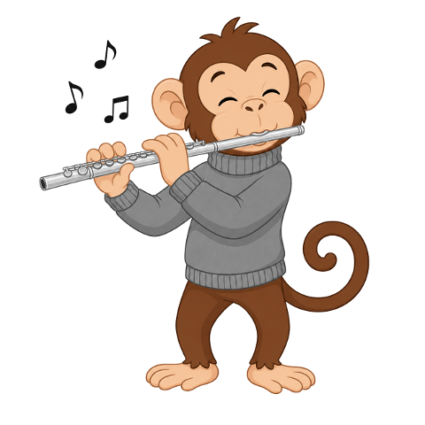 monkey-flute-cartoon-funny-cute-10292011
