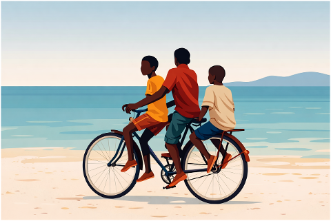 kids-children-bicycle-beach-summer-10188030