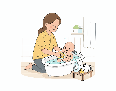newborn-bath-baby-bath-time-9839251