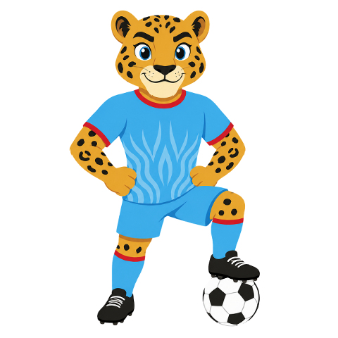mascot-leopard-football-congo-kit-10324224