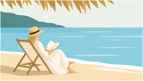 woman-reading-beach-relaxation-sea-10249384