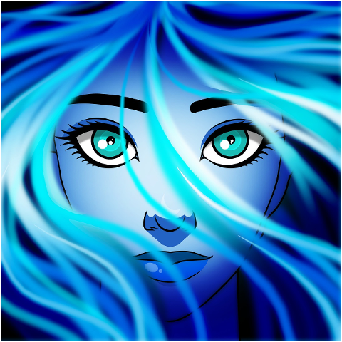 woman-beauty-portrait-blue-face-6193184
