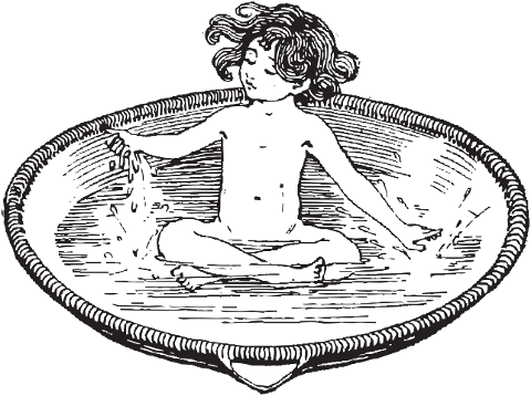 vintage-drawing-child-in-water-6884078