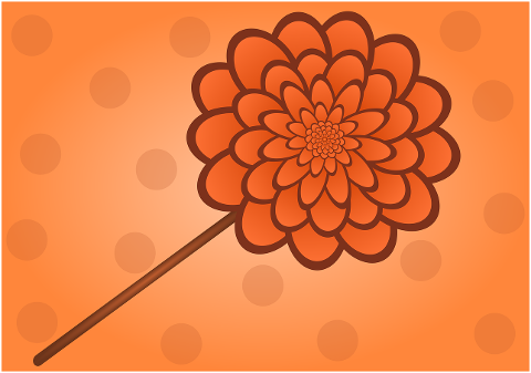 dahlia-plant-flower-drawing-brown-7346924