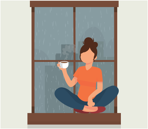 woman-coffee-window-rain-rainy-5632867