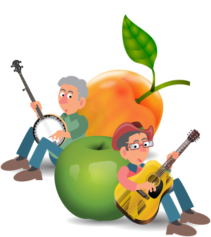 peach-apple-music-banjo-guitar-5216976
